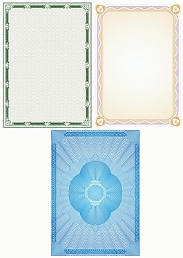 防伪边框矢量图