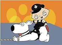 警察与警犬矢量图