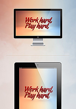 红色艺术字高清壁纸