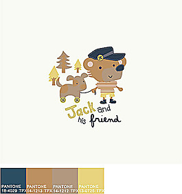 小动物插画矢量素材02