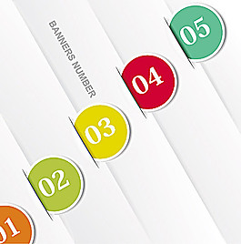 炫彩数字banner矢量素材05