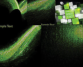 绿色科技背景矢量