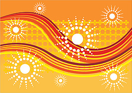 潮流花纹海报背景