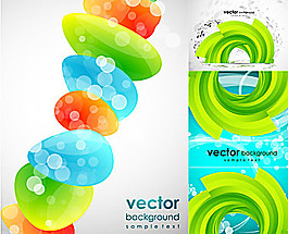 清爽创意背景矢量素材