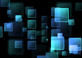 蓝色渐变立体背景设计