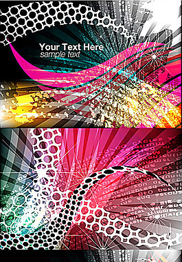 潮流动感元素背景矢量素材