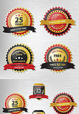 欧式标签矢量素材