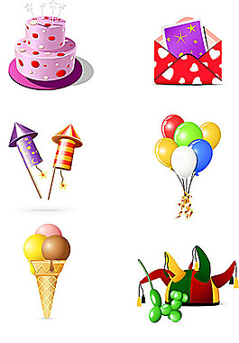 节日庆典物品矢量素材