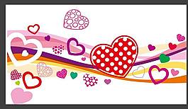 浪漫心形插画