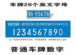 车牌号码数字字母大全