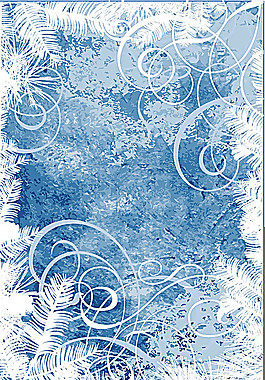 圣诞雪花背景矢量素材