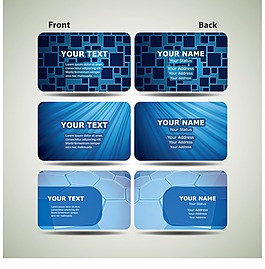 创意矢量蓝色图案