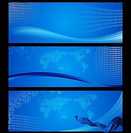 蓝色 背景 科技展板图片