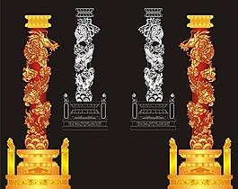 金龙柱图片
