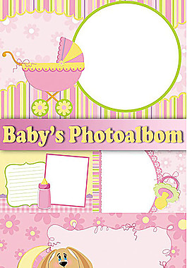 可爱的照片背景矢量素材