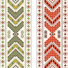 像素风格花纹花边矢量素材图片