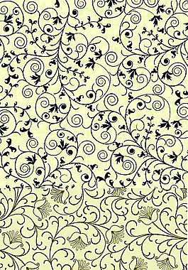 素雅藤蔓植物矢量素材