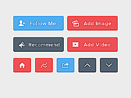 扁平风格icon包psd素材