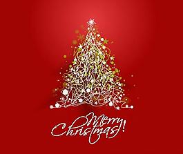 彩灯圣诞树图片