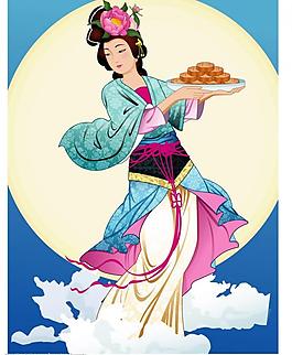 圆月嫦娥图片