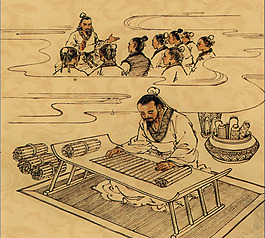 传统道德手绘图