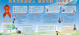 艾滋病宣传展板 艾滋病板报图片