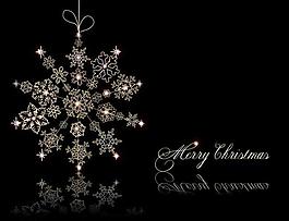 雪花卡片设计图片