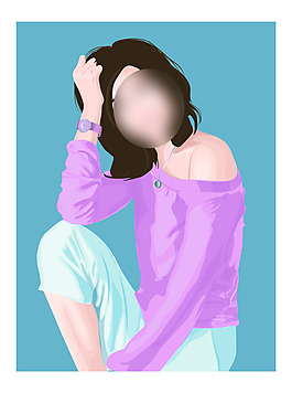高精写实矢量人物