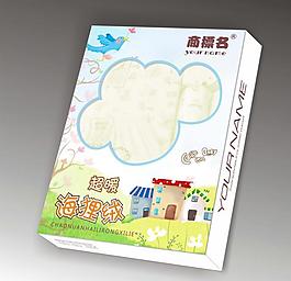 儿童卡通内衣包装盒 (注展开图)图片