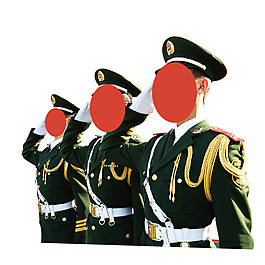 武警敬礼素材