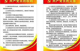 党员的权利和义务图片