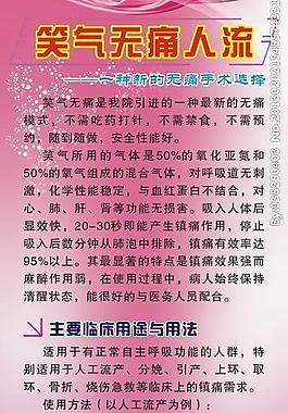 医院广告 无痛人流 写真 海报图片