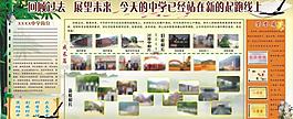 成长的足迹 学校展板图片
