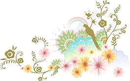 精美枝叶花边