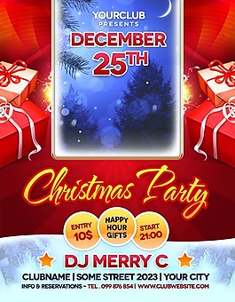 圣诞节merry 海报