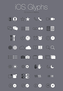 ios7图标PSD分层
