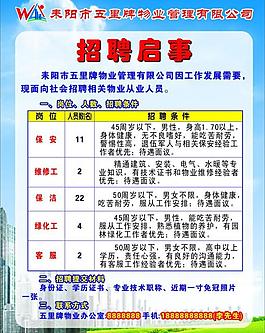 招聘启事图片