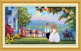 油画室内装饰画风景素材下载