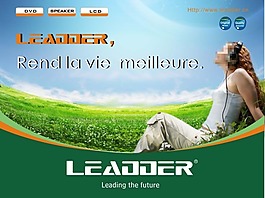 LEADDER音响宣传海报矢量素材