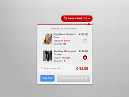 国外购物手机网站UI素材