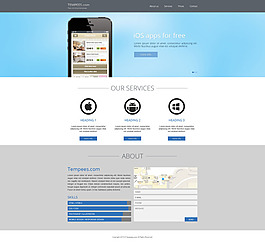 网页手机介绍UI设计