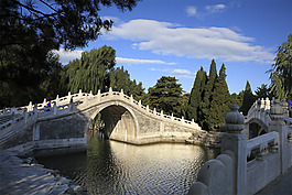 古代石拱桥图片 园林风景摄影