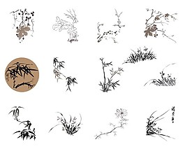 收集的水墨素材