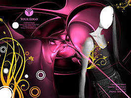 炫彩服饰海报设计PSD分层模板