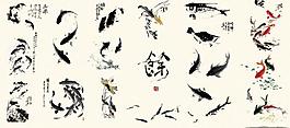 中国风传统水墨鱼图片