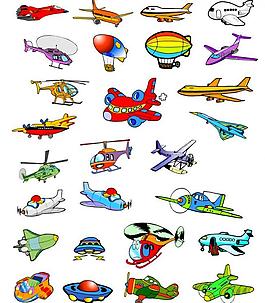 卡通飞机图片
