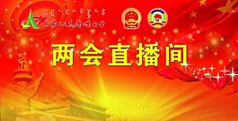两会直播间背景图片