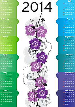 2014年花朵日历