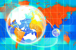 科技  炫彩 动感 圆圈 方块 地球