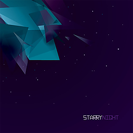 星夜背景矢量素材